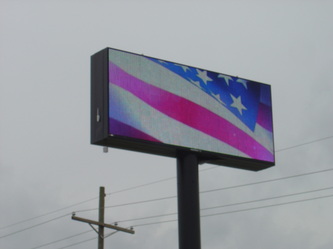 LED message center example