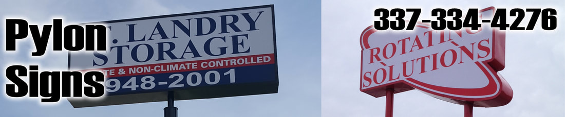 Illuminated pylon sign work